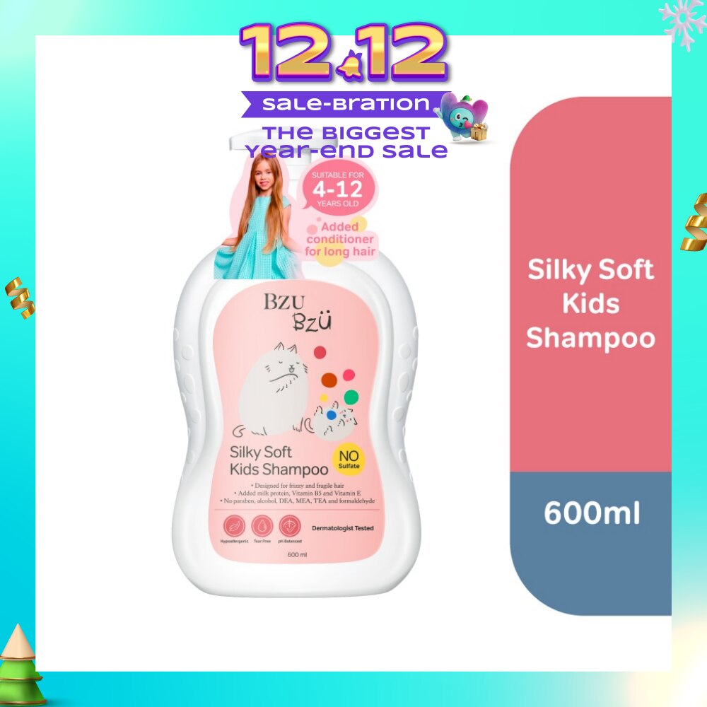 Silky Soft Kids No Tear Shampoo (Designed for Frizzy & Fragile Hair) 600ml