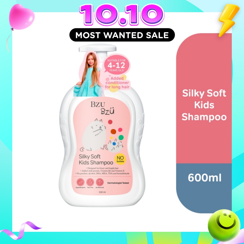 Silky Soft Kids No Tear Shampoo (Designed for Frizzy & Fragile Hair) 600ml image