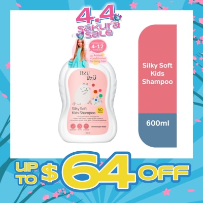 BZU BZU - Silky Soft Kids No Tear Shampoo (Designed for Frizzy & Fragile Hair) 600ml