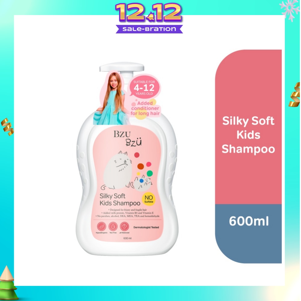 Silky Soft Kids No Tear Shampoo (Designed for Frizzy & Fragile Hair) 600ml