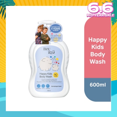 BZU BZU Happy Kids Body Tear Wash (Designed for Sensitive Skin) 600ml