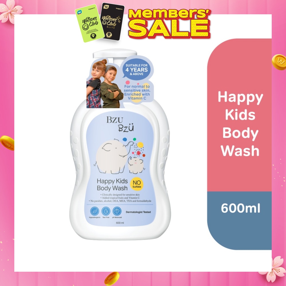 Happy Kids Body Tear Wash (Designed for Sensitive Skin) 600ml