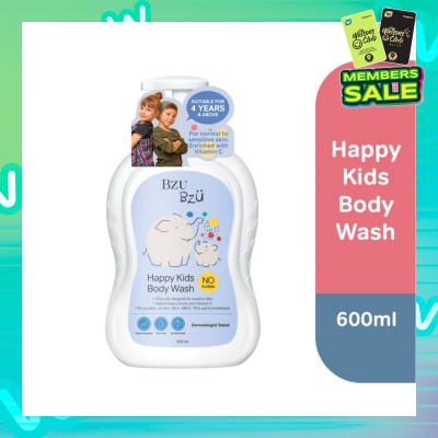 BZU BZU Happy Kids Body Tear Wash (Designed for Sensitive Skin) 600ml