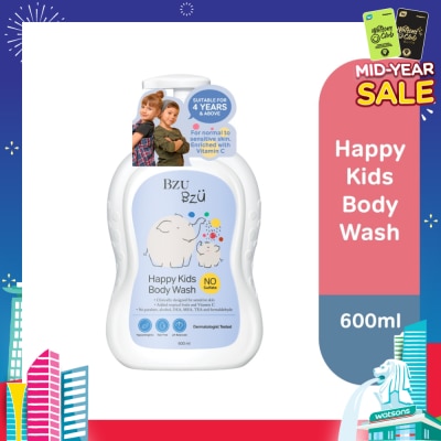 BZU BZU Happy Kids Body Tear Wash (Designed for Sensitive Skin) 600ml