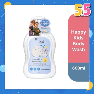 BZU BZU Happy Kids Body Tear Wash (Designed for Sensitive Skin) 600ml