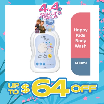 BZU BZU - Happy Kids Body Tear Wash (Designed for Sensitive Skin) 600ml