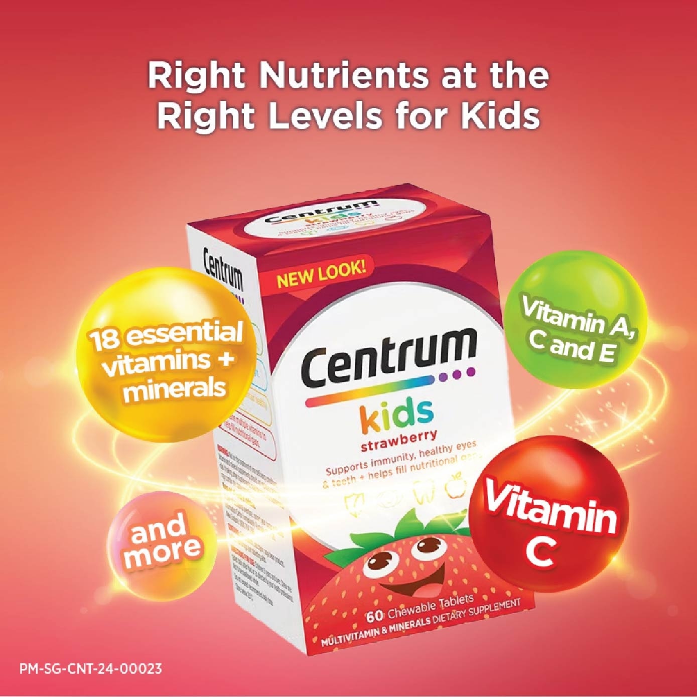 Multivitamin & Mineral Chewable Tablets for Kids Strawberry (For Kids' Growth) 60s