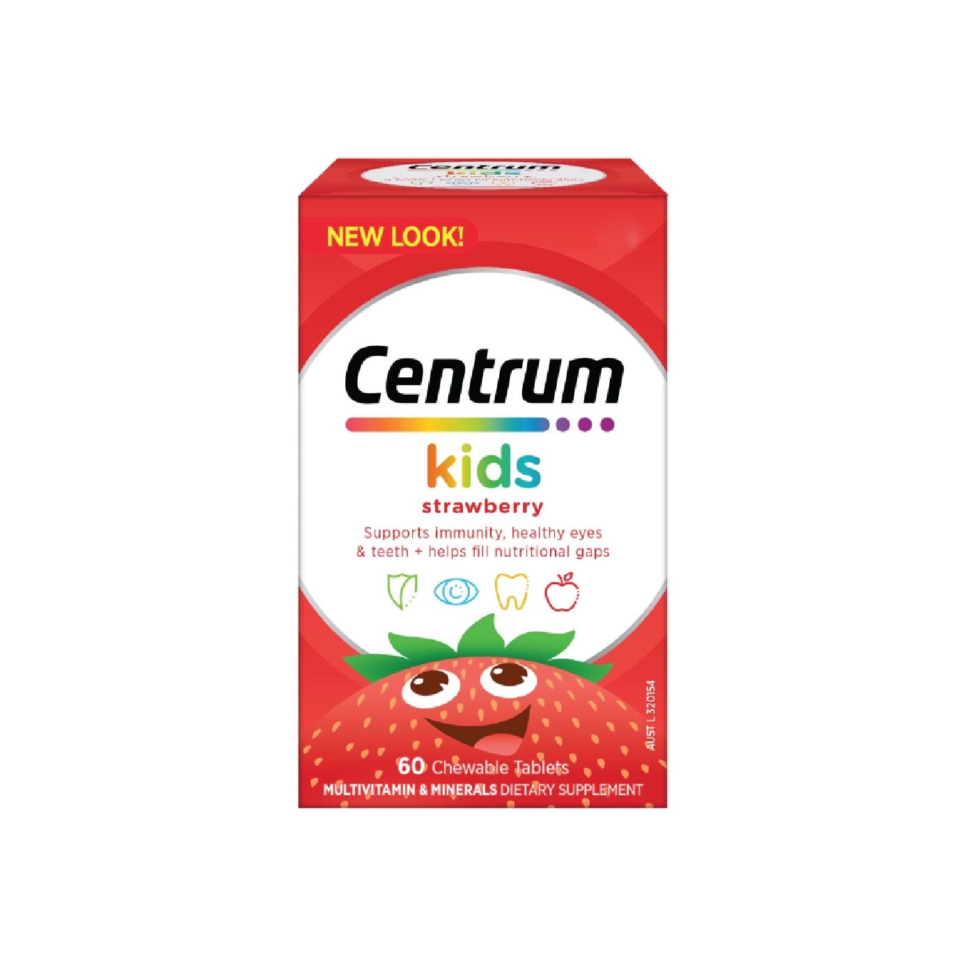 Multivitamin & Mineral Chewable Tablets for Kids Strawberry (For Kids' Growth) 60s