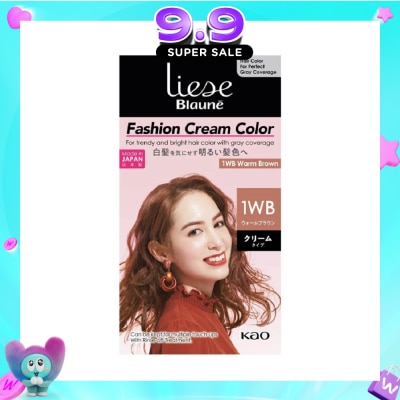 LIESE - Blaune Fashion Cream Color Warm Brown 1WB 108g (Expiry: Mar`2027) image