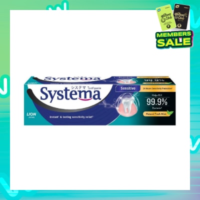 SYSTEMA Systema Natural Fresh Mint Sensitive Toothpaste 100g