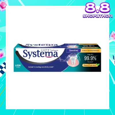 SYSTEMA Systema Natural Fresh Mint Sensitive Toothpaste 100g