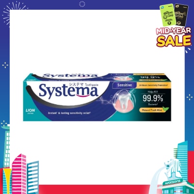 SYSTEMA Systema Natural Fresh Mint Sensitive Toothpaste 100g (Expiry: Dec`2025)