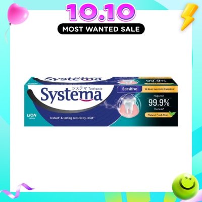 SYSTEMA Systema Natural Fresh Mint Sensitive Toothpaste 100g image