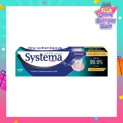 SYSTEMA Systema Natural Fresh Mint Sensitive Toothpaste 100g (Expiry: Dec`2025)