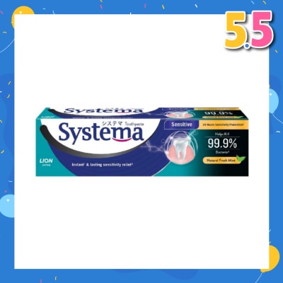SYSTEMA Systema Natural Fresh Mint Sensitive Toothpaste 100g