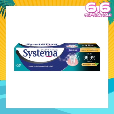 SYSTEMA Systema Natural Fresh Mint Sensitive Toothpaste 100g (Expiry: Dec`2025)