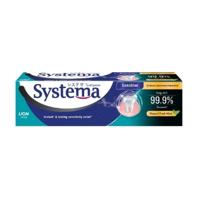SYSTEMA Systema Natural Fresh Mint Sensitive Toothpaste 100g | Oral ...