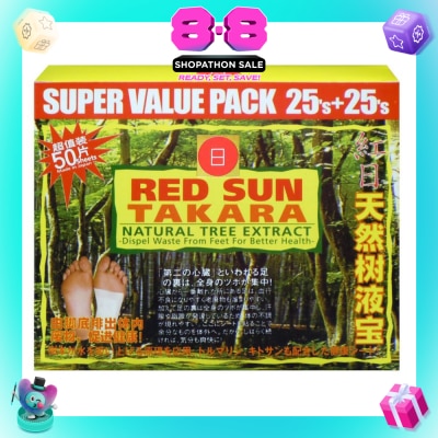 RedSun - Takara Natural Tree Extract Detox Patch Value Pack 25s x 2
