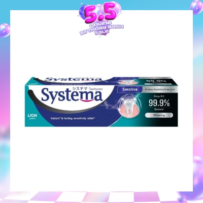 SYSTEMA - Sensitive Toothpaste Whitening 100g