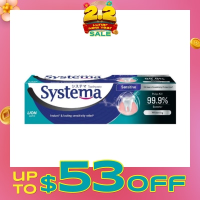 SYSTEMA Sensitive Toothpaste Whitening 100g