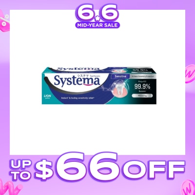SYSTEMA - Sensitive Toothpaste Whitening 100g
