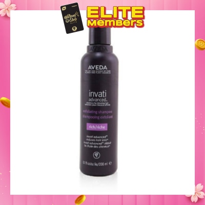 AVEDA Invati Advanced Exfoliating Hair Loss Shampoo Rich For Dry To Normal Hair Type 200ml