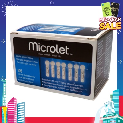 ASCENSIA Microlet Silicon Coated Lancets 100 Pieces