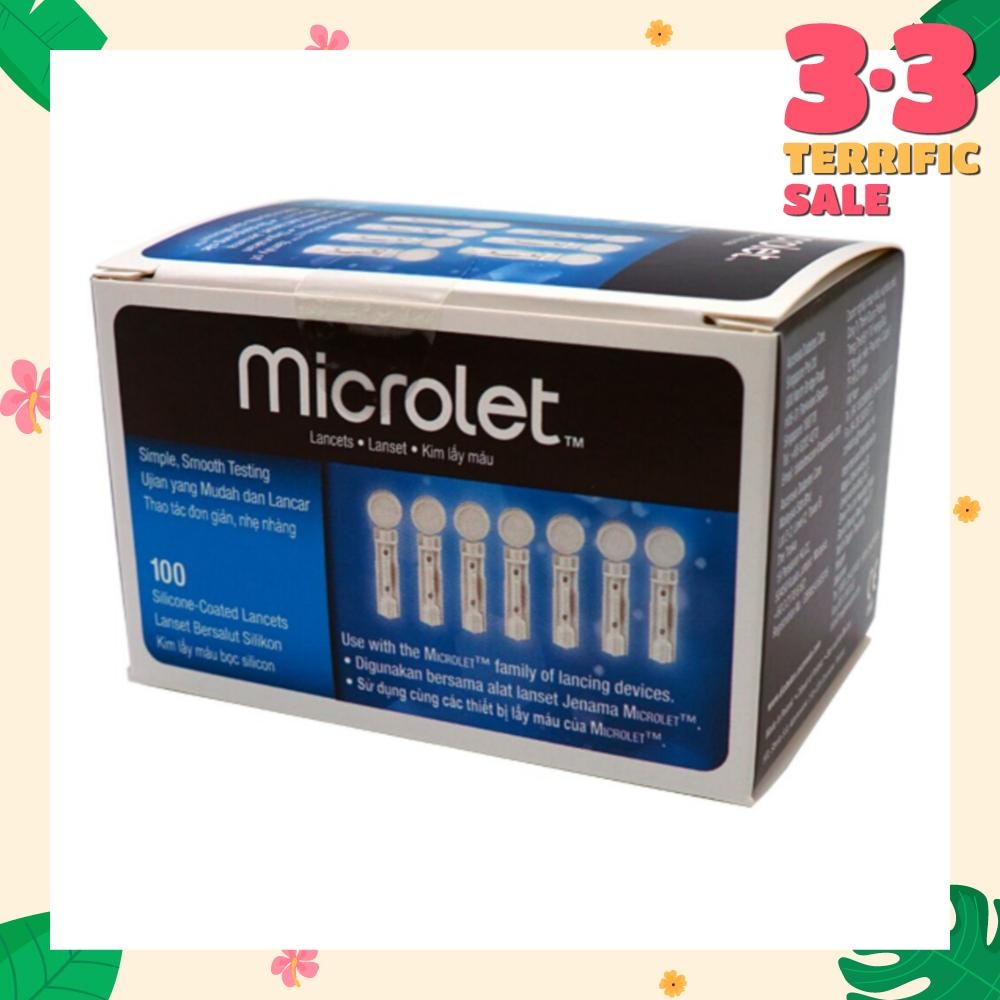 Microlet Silicon Coated Lancets 100 Pieces