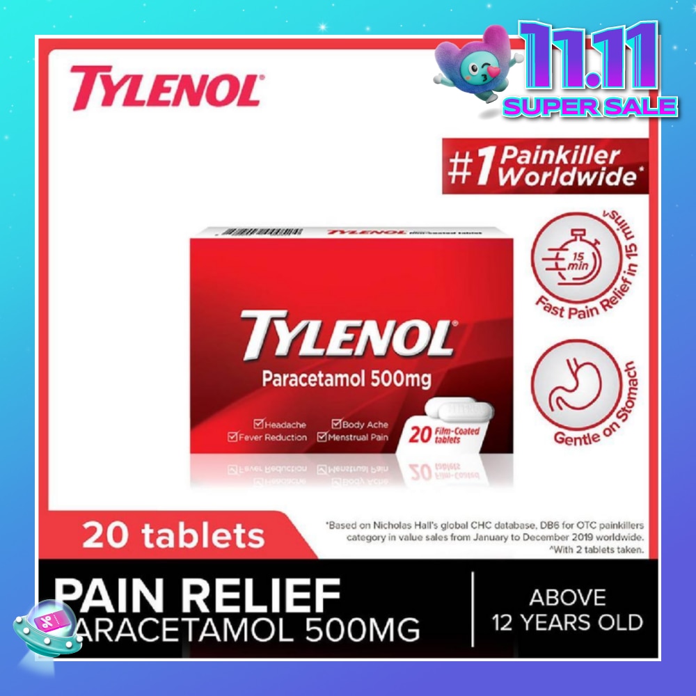 Adult Paracetamol Film Coated Tablet 500mg 20s (Expiry: Aug`2026)