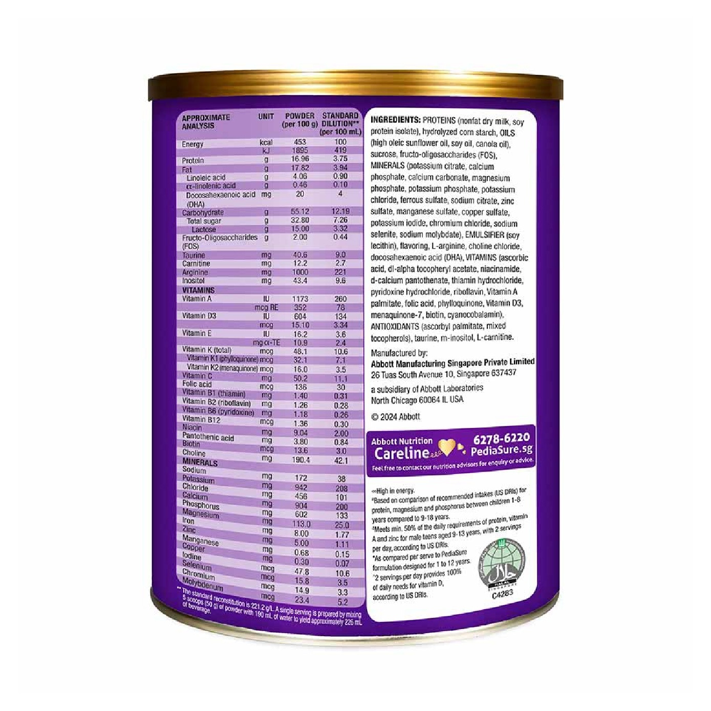 10+ Triple Growth System Classic Vanilla Flavour 800g