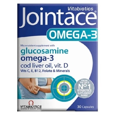 VITABIOTICS Jointace Omega 3 Capsules (with Glucosamine & Cod Liver Oil & Vitamin D) 30s (Expiry: Jul`2025)