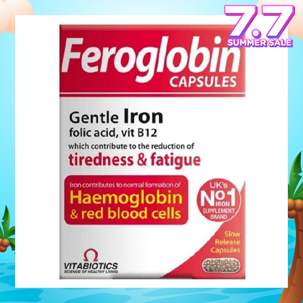 Feroglobin B12 Capsules (Reduce Tiredness & Fatigue) 30s