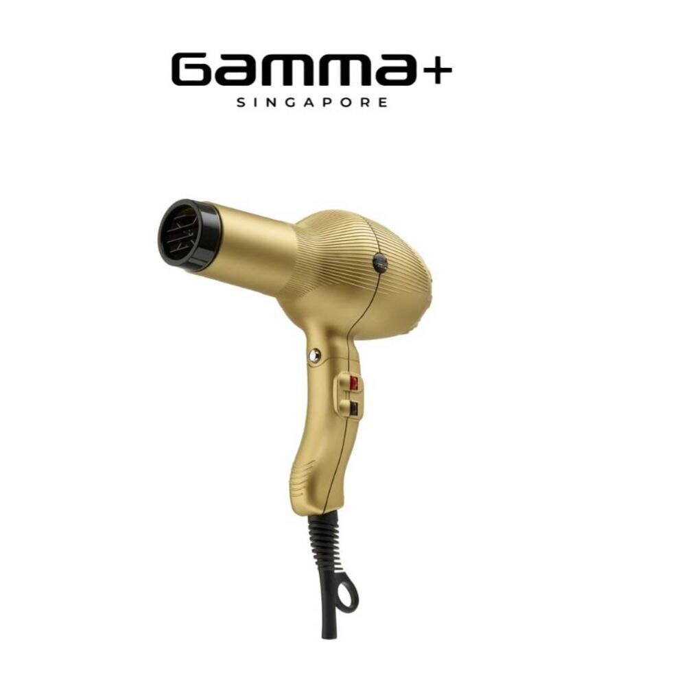 GAMMA Barber Phon Hair Dryer Matte Gold 1s | Electronics