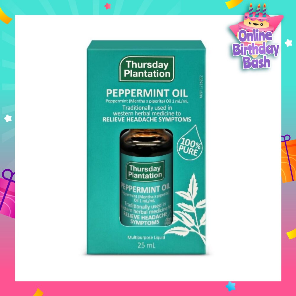 Peppermint Oil 100% (Relaxes & Ease Tension) 25ml