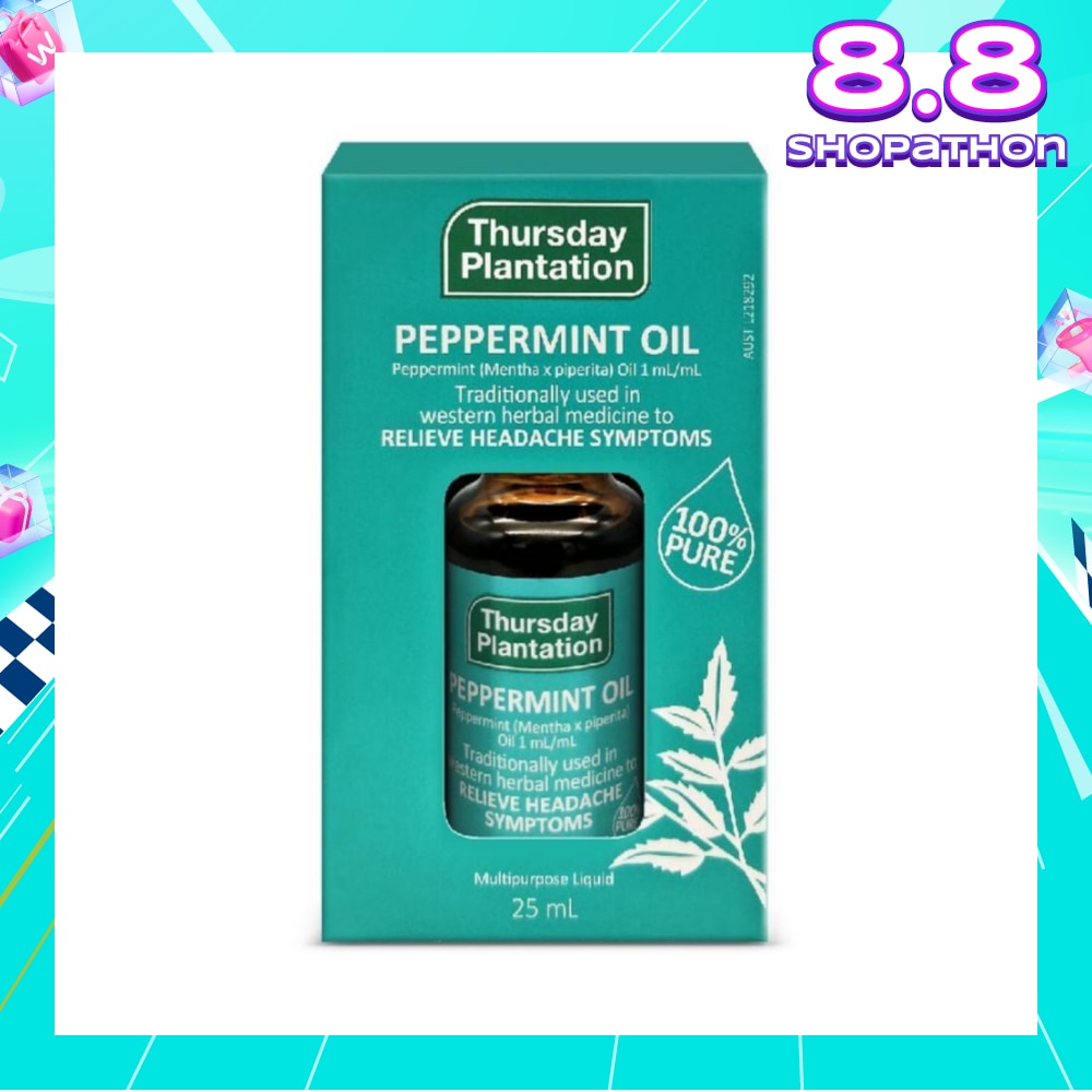 Peppermint Oil 100% (Relaxes & Ease Tension) 25ml