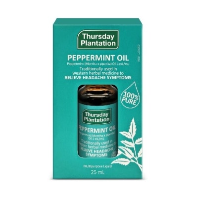 THURSDAY PLANTATION Peppermint Oil 100% (Relaxes & Ease Tension) 25ml