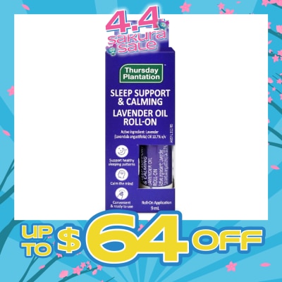 THURSDAY PLANTATION - Lavender Oil Roll-On (Supports Healthy Sleep Pattern) 9ml