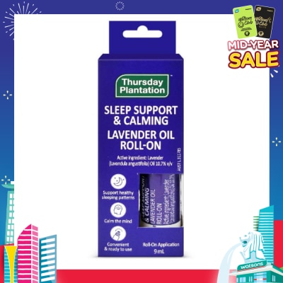 THURSDAY PLANTATION Lavender Oil Roll-On (Supports Healthy Sleep Pattern) 9ml