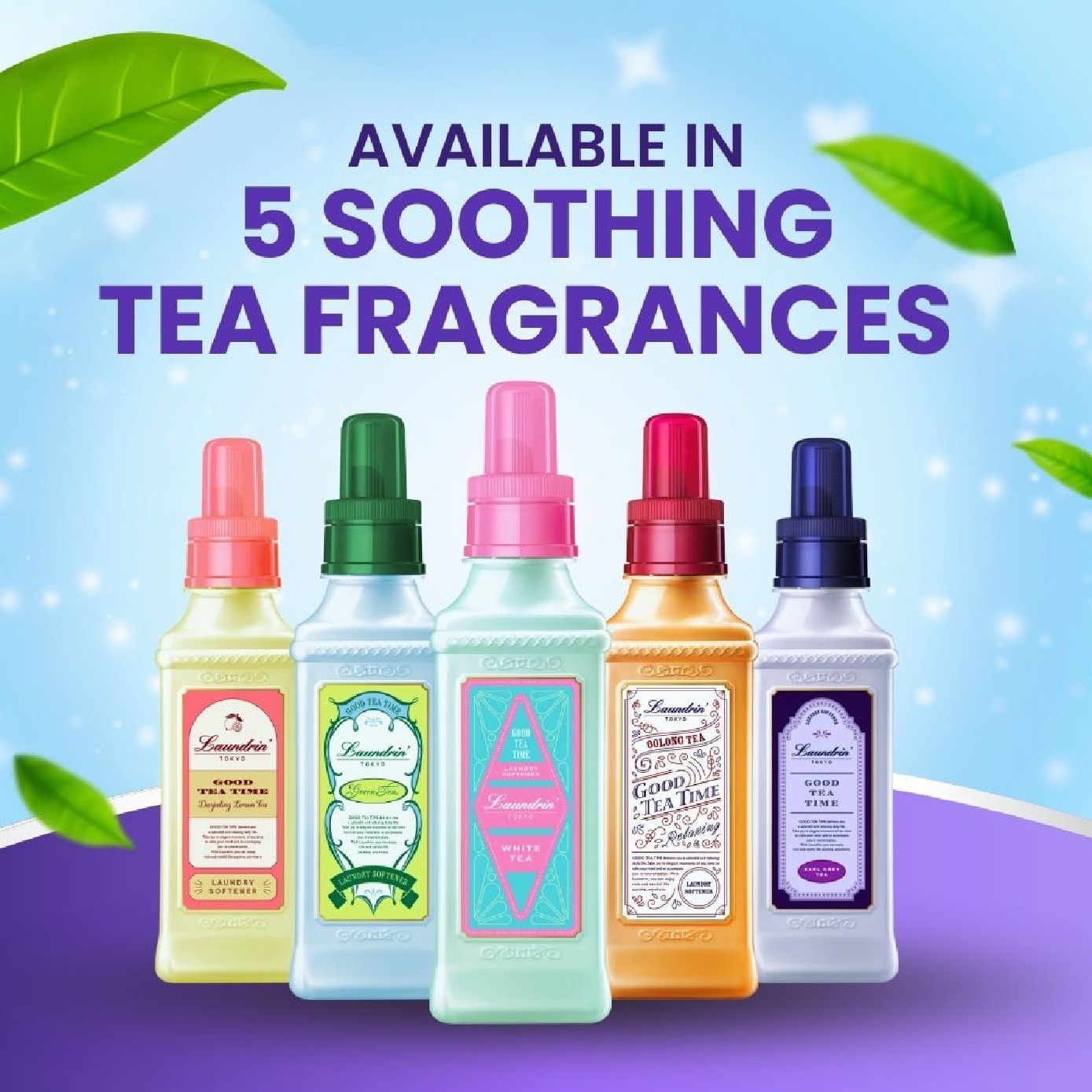 Laundry Fabric Softener Earl Grey Tea Jumbo Refill Pack 1300ml