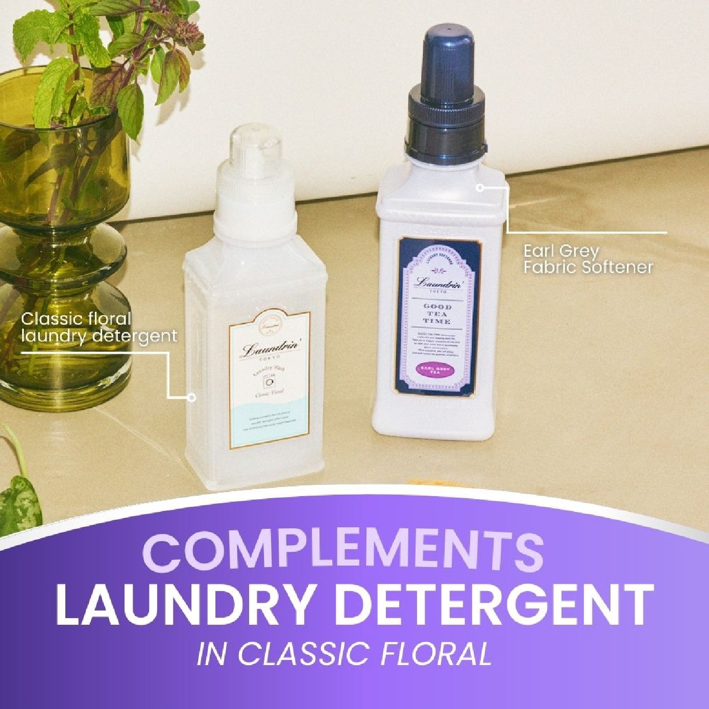 Laundry Fabric Softener Earl Grey Tea Jumbo Refill Pack 1300ml