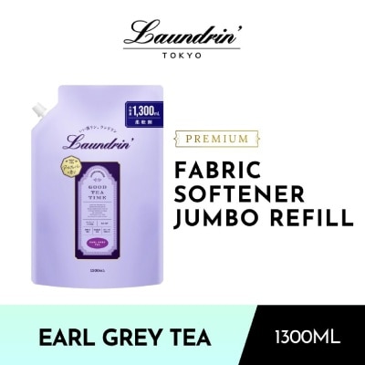 LAUNDRIN - Laundry Fabric Softener Earl Grey Tea Jumbo Refill Pack 1300ml