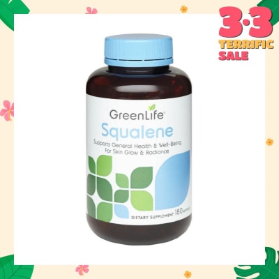 GREENLIFE Squalene Dietary Supplement Softgel (Support General Health & Well-Being) 180s