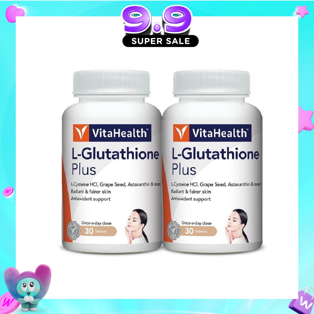 l glutathione singapore VITAHEALTH L-Glutathione Plus Tablet (For Radiant & Fairer Skin) 30s x 2 | Vitamins & Supplements Icon_Auto Weight:100 g (3.53 oz) Rising Pharma - Mag64