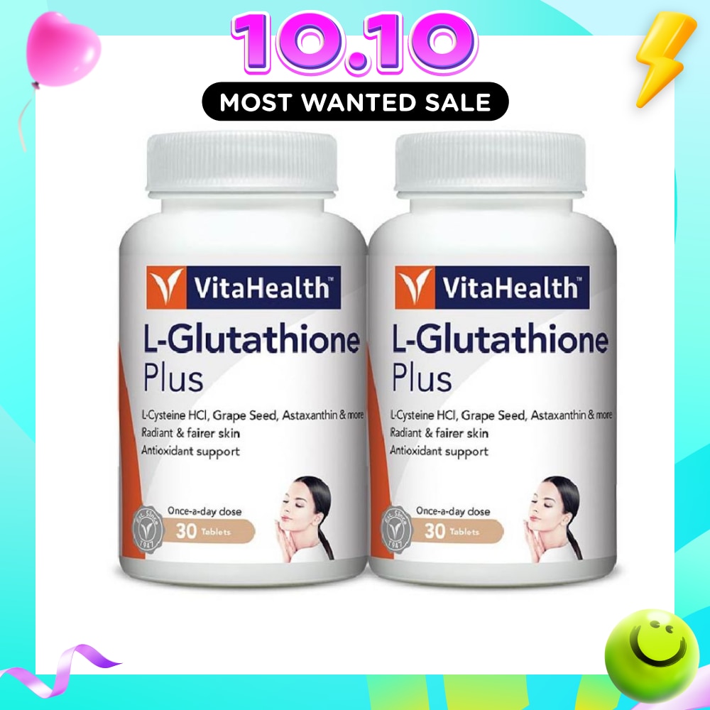 L Glutathione Plus Tablet (For Radiant & Fairer Skin) 30s x 2 image