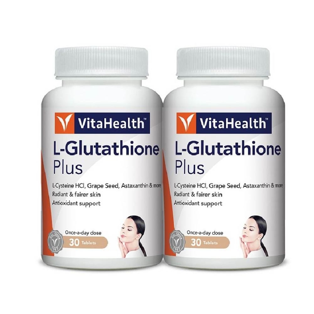 L-Glutathione Plus Tablet (For Radiant & Fairer Skin) 30s x 2