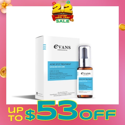 EVANS Dermalogical Acne Spot Treatment Serum (Suitable for Oily, Acne Prone Skin Type) 30ml