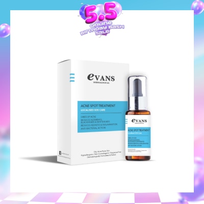EVANS - Dermalogical Acne Spot Treatment Serum (Suitable for Oily, Acne Prone Skin Type) 30ml