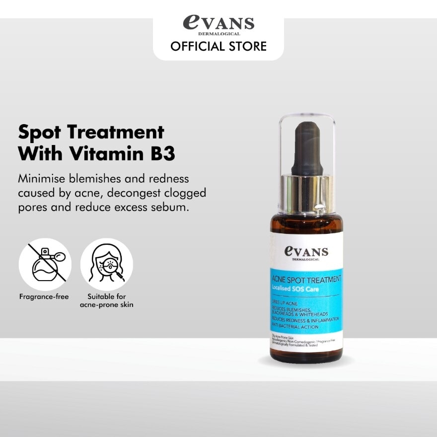 Dermalogical Acne Spot Treatment Serum (Suitable for Oily, Acne Prone Skin Type) 30ml