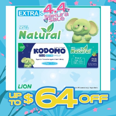 KODOMO - Kodomo Extra Shield Children's Toothpaste 40g (Natural Fruity Fresh)
