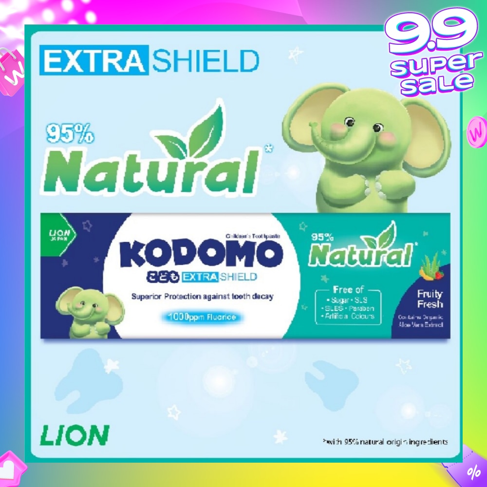 Kodomo Extra Shield Children's Toothpaste 40g (Natural Fruity Fresh)